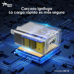 CDMX-Combo Cargador IPHONE XC12-IP