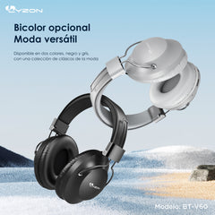 CDMX-Audífono De Diadema Bluetooth BT-V60