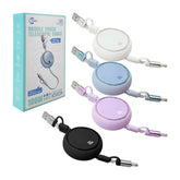 Cable 4 en 1 de 100w extendible asta 1m de largo con puertos intercambiables - C440W