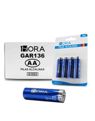 1HORA Paquete De 4 Pilas Baterías Alcalinas AA GAR136