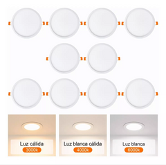 Caja 60pz Plafón Redondo PLAJ15WW