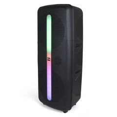 BOCINA PORTATIL CON MICROFONO Y LUZ L282