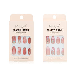 Uñas postizas press on z308(12 pzas)