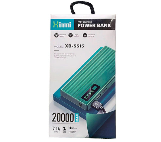 Power Bank Portatil 20000 mAh XINMI XB-5515
