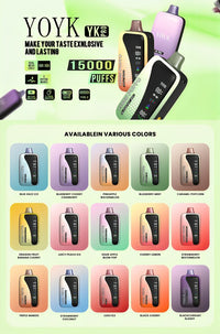 Vaper YOYK 15000 PUFFS 10pz