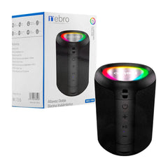 Bocina inalámbrica/bluetooth con sonido envolvente y portátil con luz rgb - wg-199