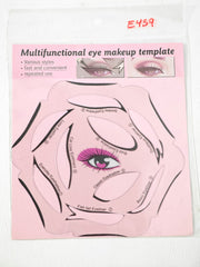 Plantilla de sombra de ojos multifuncional, plantilla de maquillaje de ojos, herramienta de maquillaje de tarjeta de delineador de ojos transparente