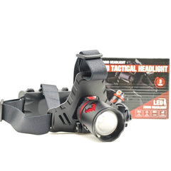 LAMPARA TACTICA LED ZOOM HEADLIGHT LJK DT-808-539