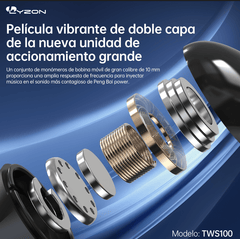 Audífonos Gamer Bluetooth TWS100 - Mishop Mexico