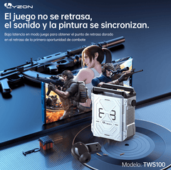 Audífonos Gamer Bluetooth TWS100 - Mishop Mexico