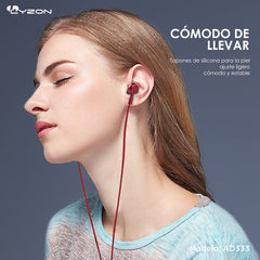 Audífonos Manos Libres Metálico AD333 - Mishop Mexico