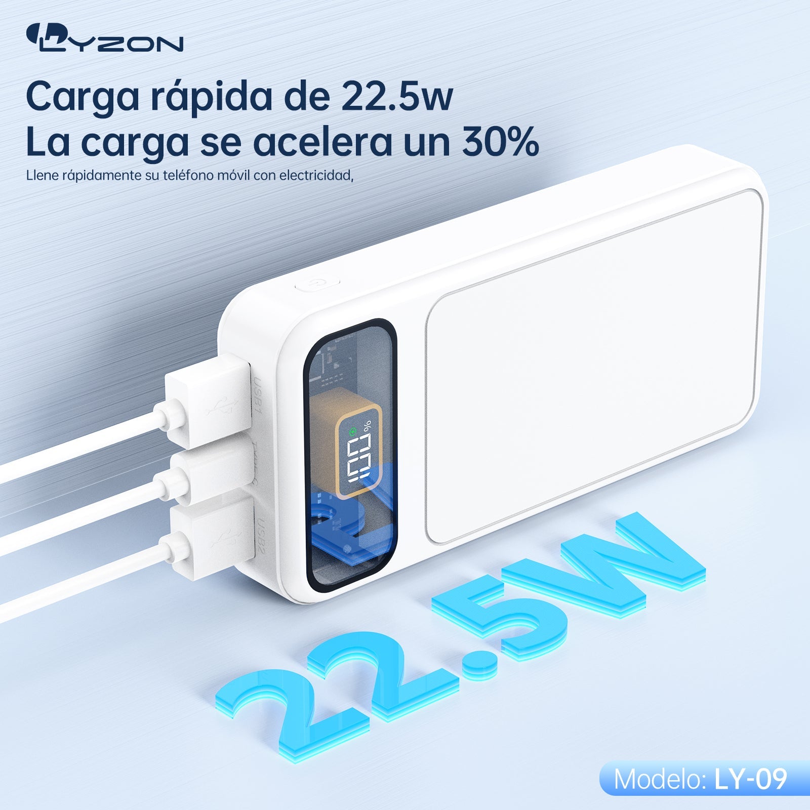 Batería Portátil PowerBanck LY - 09 - Mishop Mexico