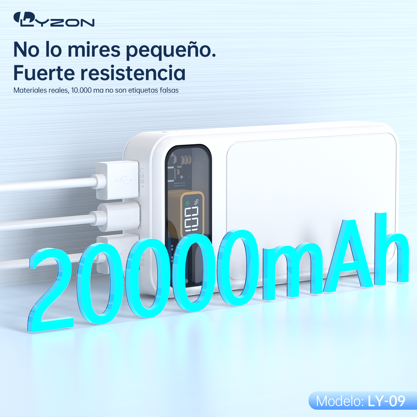 Batería Portátil PowerBanck LY - 09 - Mishop Mexico