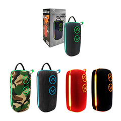 Bocina inalámbrica bluetooth cilíndrica, sonido 360 envolvente, puerto auxiliar, usb y tf + luz rgb - BS-X32