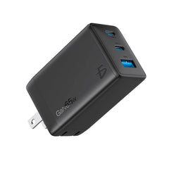 Cubo cargador 3 en 1 con 2 puertos usb-c y usb de 65 watts, variedad de colores - CH.113
