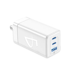 Cubo cargador 3 en 1 con 2 puertos usb-c y usb de 65 watts, variedad de colores - CH.113