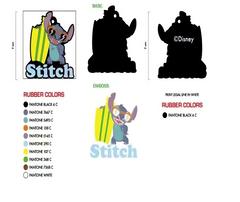 Llavero de Stich tematica de playa - KM-39