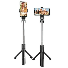 Batón selfie stick plegable ajustable con tripie y bluetooth para celular / stand ZPG-6535