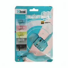 Audífonos alámbricos earphone con entrada auxiliar 3.5mm