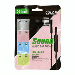 Audífonos alámbricos multifuncional manos libres con entrada auxiliar 3.5mm