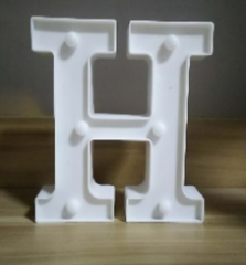 Lámparas de letras doradas y blancas con pegatina grande - 17134