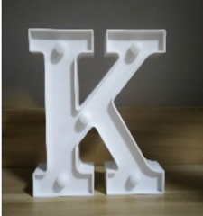 Lámparas de letras doradas y blancas con pegatina grande - 17134