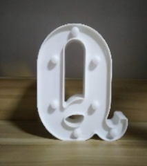 Lámparas de letras doradas y blancas con pegatina grande - 17134