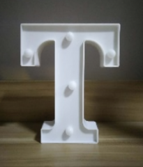 Lámparas de letras doradas y blancas con pegatina grande - 17134