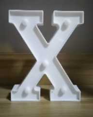 Lámparas de letras doradas y blancas con pegatina grande - 17134