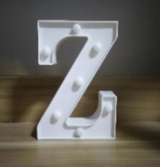 Lámparas de letras doradas y blancas con pegatina grande - 17134