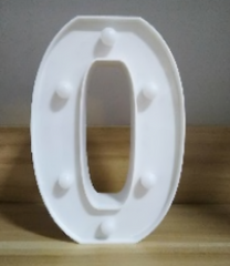 Lámparas de letras doradas y blancas con pegatina grande - 17134