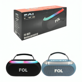 Bocina fol ovalada, puerto tf, usb y radio fm, sonido estéreo FS-S621