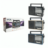 Radio bocina fol multifuncional, puerto usb, tf y fm, inalámbrico con luz rgb FR-12