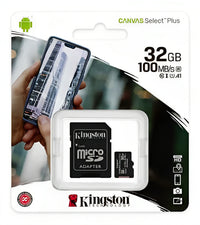 MICRO SD 32GB 32G.MICRO.KINGSTON(NEGRO)