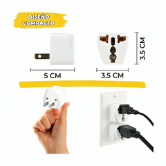 Adaptador de corriente enchufe universal, estilo europeo CH.60