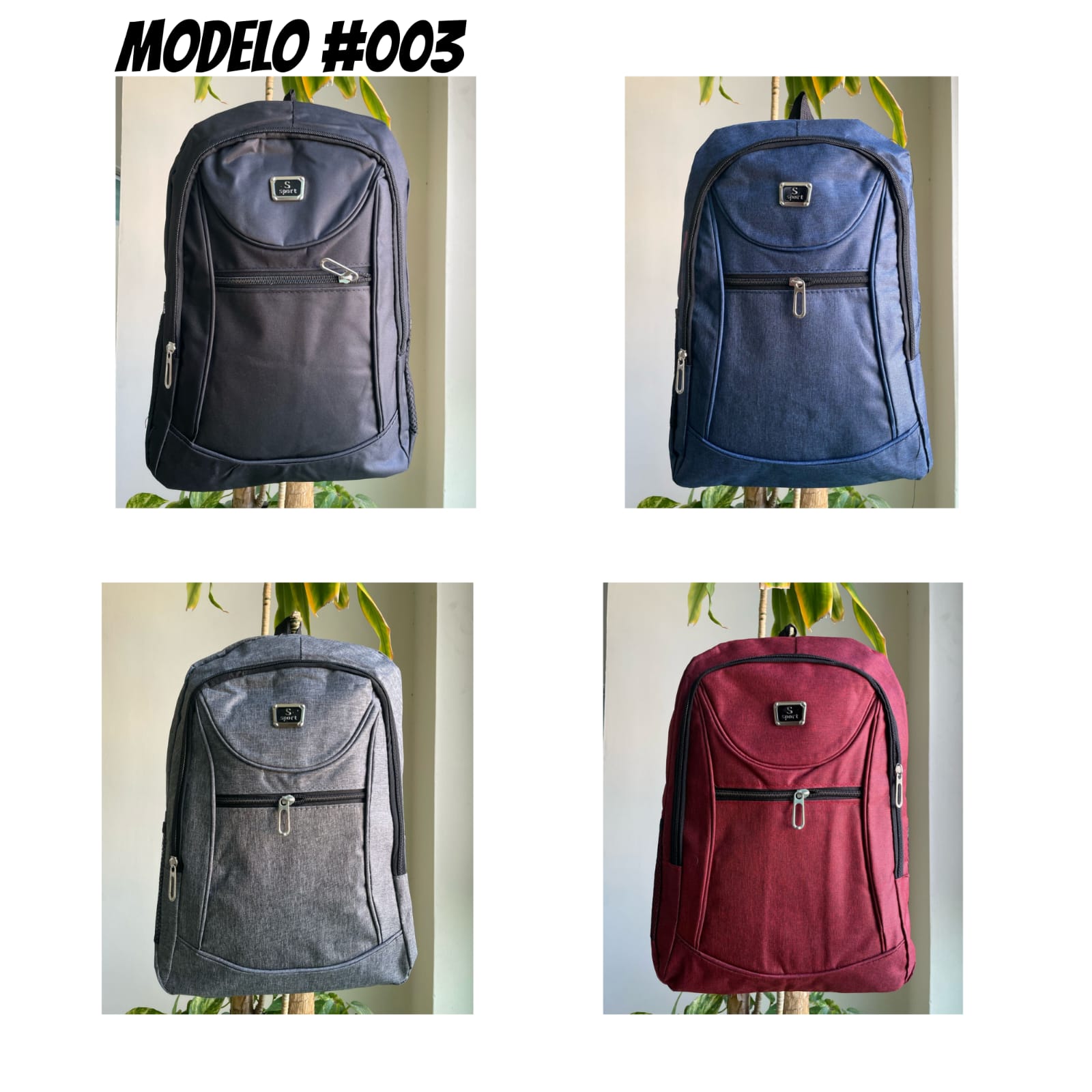 Mochila de tela SPORT,FASHION #01 #02 #03 #04