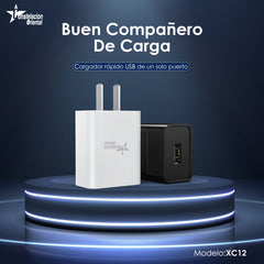 CDMX-Combo Cargador IPHONE  XC12-IP