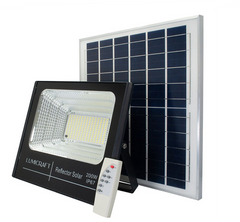 Caja 12pz Reflector Led con Panel Solar SJB200W