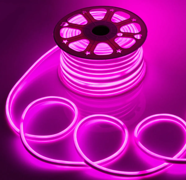 Caja 4pz Tira Led Neon Rosa 2835P127V.