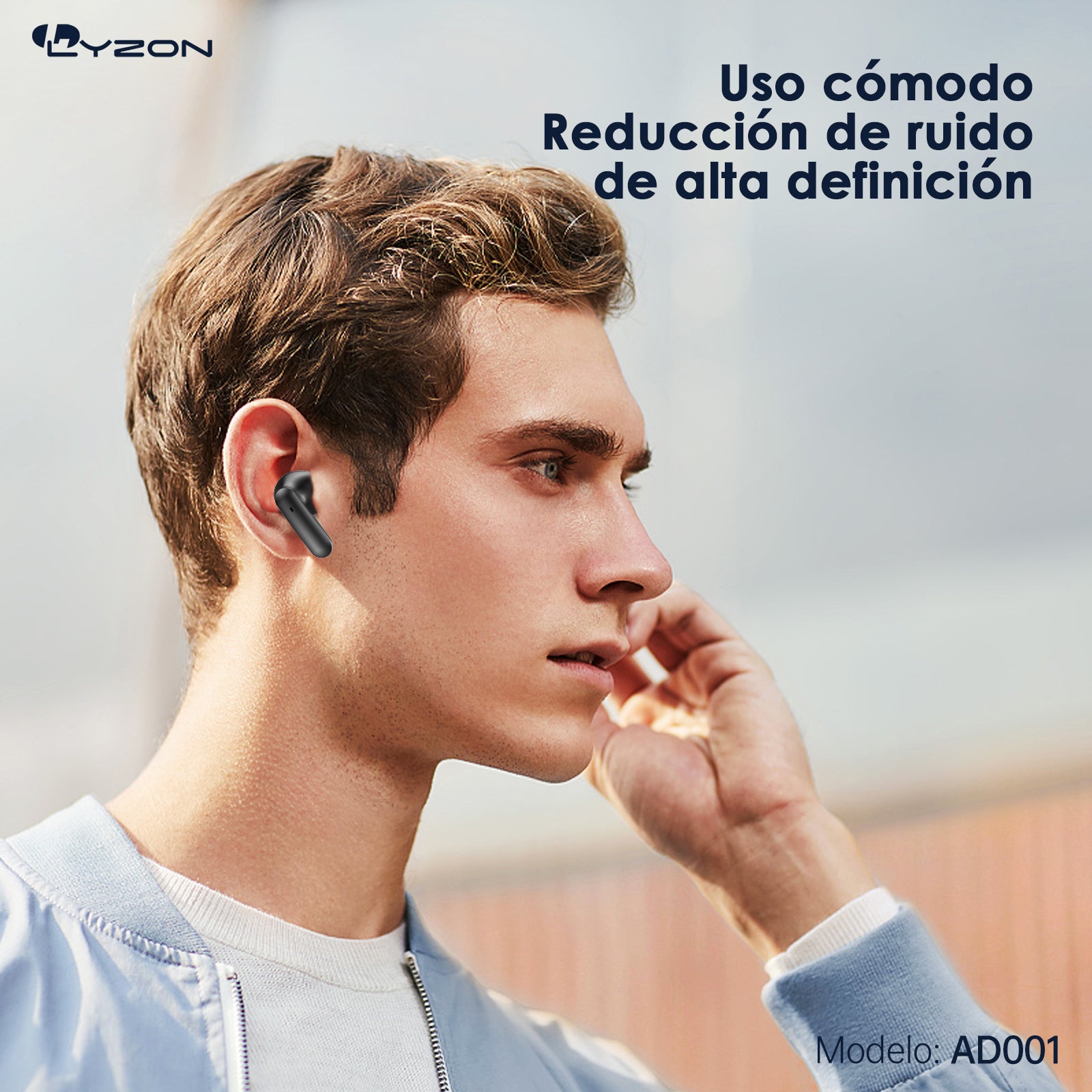 CDMX-Audífono inalámbrico, bluetooth AD001