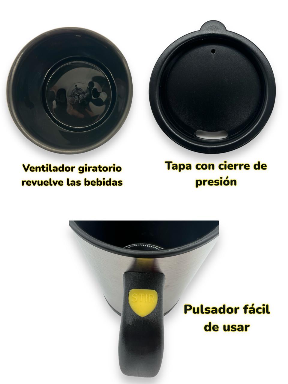 CDMX - Taza Auto mezclable de Acero Inoxidable / SELF STIRRING MUG