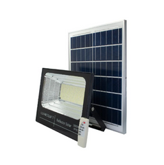 Caja 10pz Reflector Led Con Panel Solar SJB300W