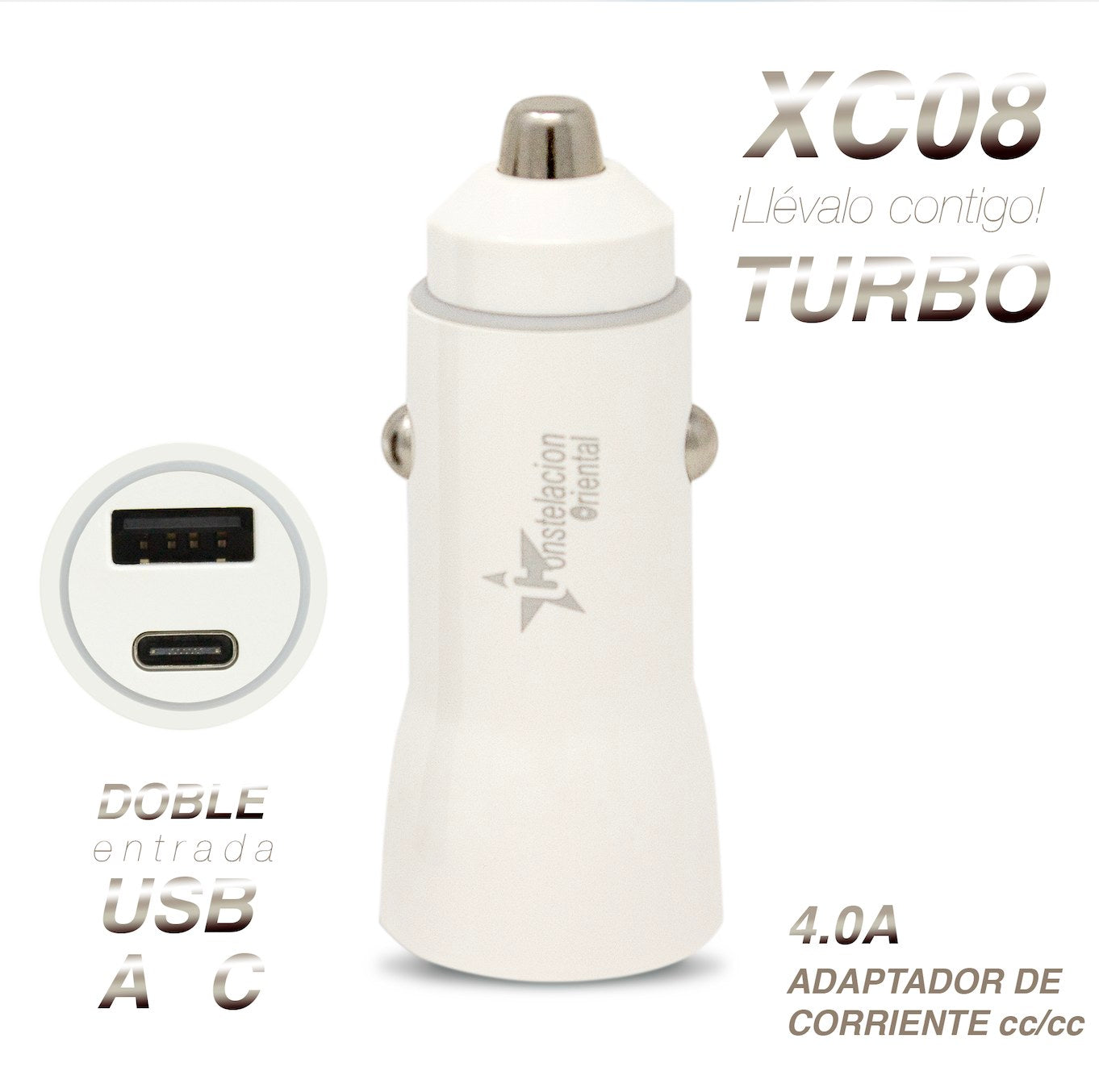 CDMX-Adaptador de Corriente para Auto XC08