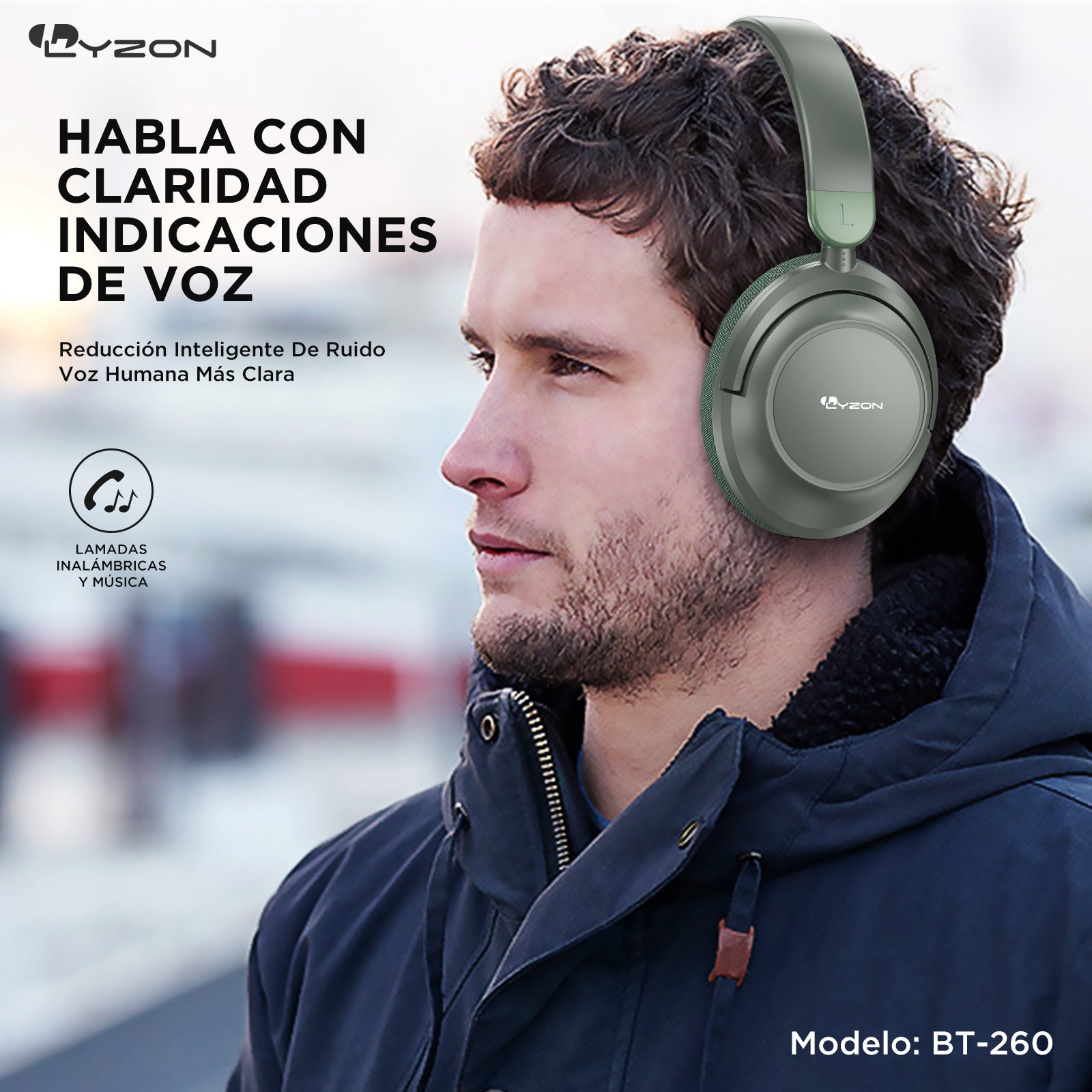 CDMX-Audífono De Diadema Bluetooth BT-260