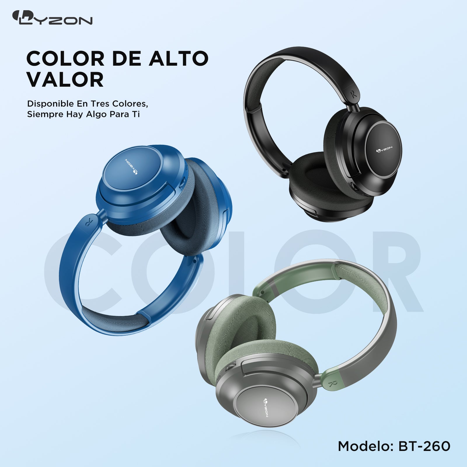 CDMX-Audífono De Diadema Bluetooth BT-260