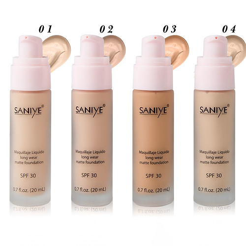 (12 pzas) Maquillaje Líquido Mate R6019 SANIYE