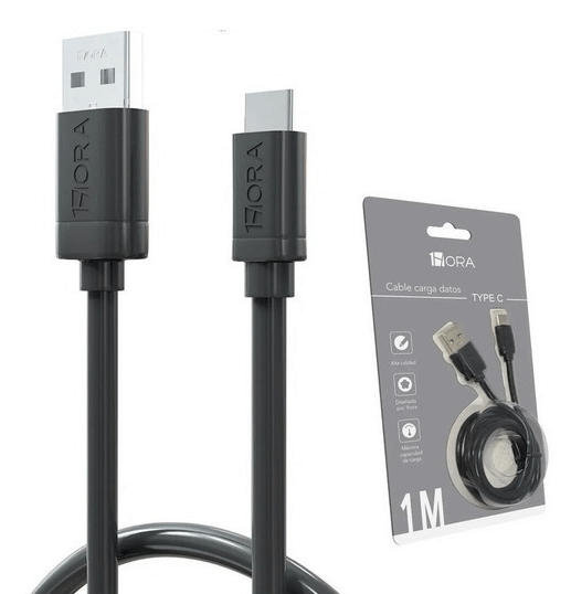 1HORA Cable Usb Tipo C Uso Rudo Carga Rapida CAB184