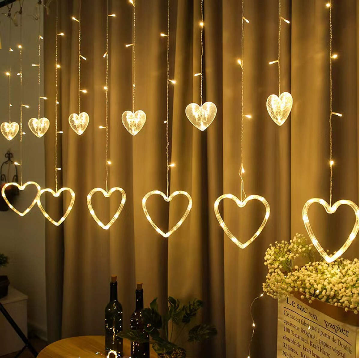 luces de decoracion en forma de corazon DP-1037