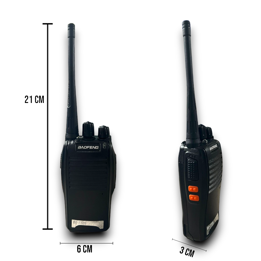 CDMX-KIT DE 2 RADIO TRANSMISORES  WALKIE BAOFENG