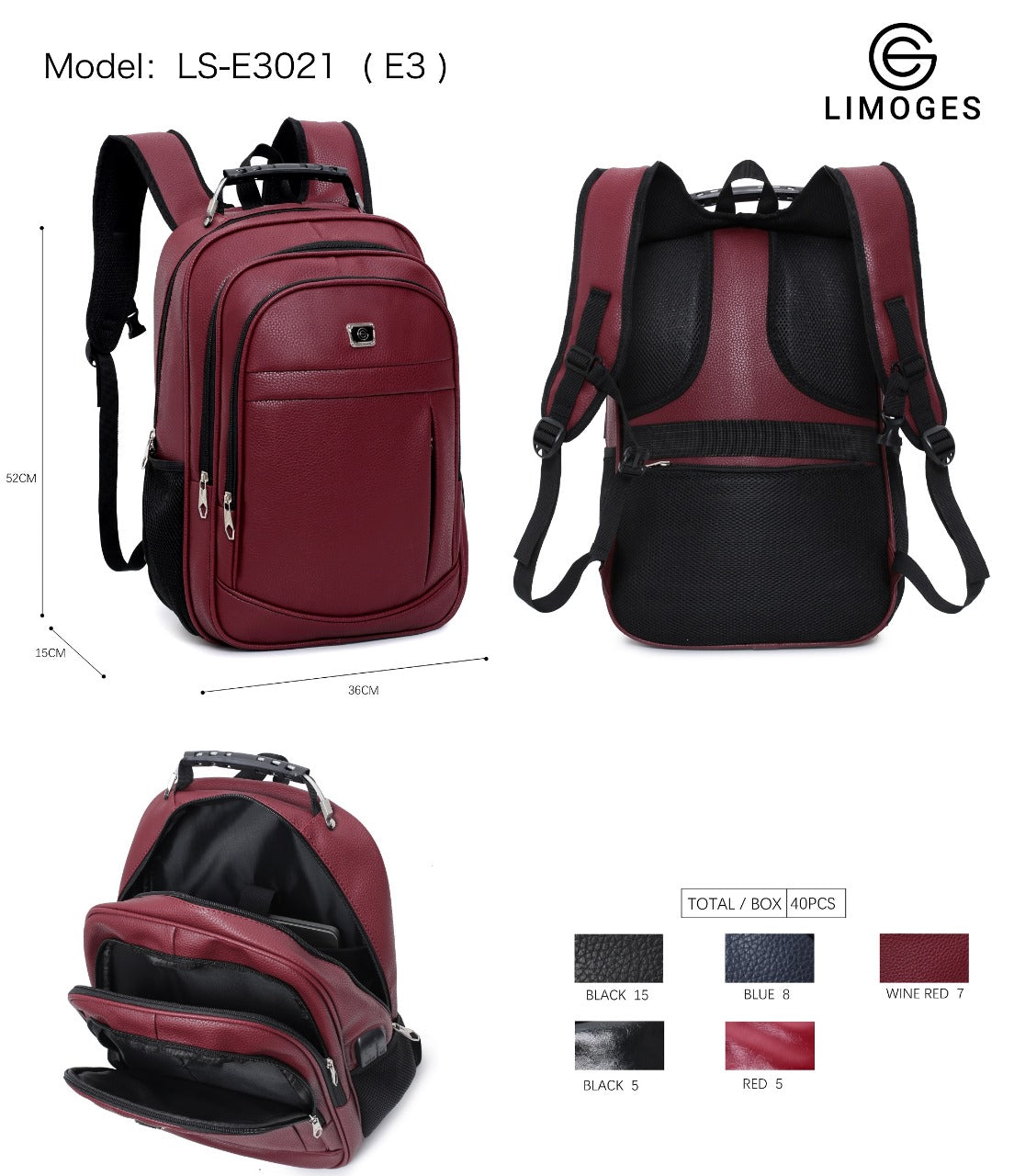 Mochila LIMOGES BOLSA-E3021 (E3)